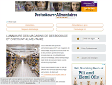 Tablet Screenshot of destockeurs-alimentaires.fr